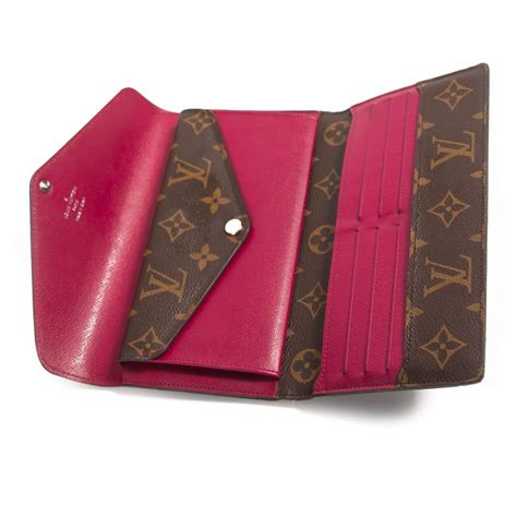 luxury lv leather wallet